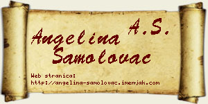 Angelina Samolovac vizit kartica
